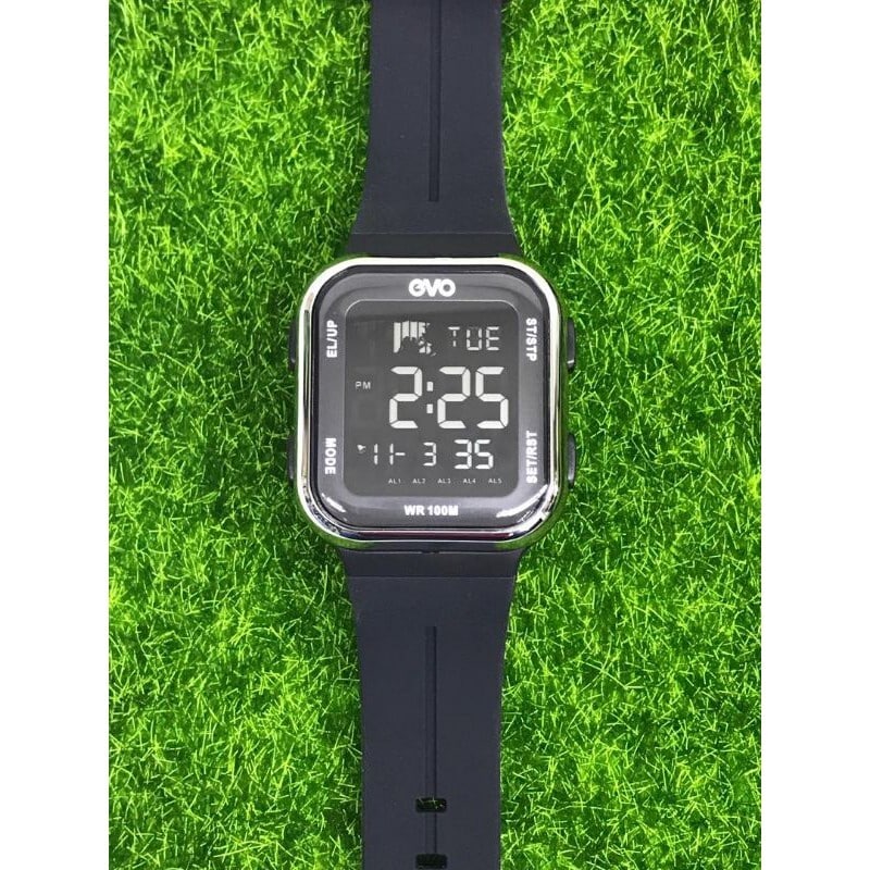 EVO Unisex Stylish Digital Watch With Alarm (1 Year Warranty) Original EVO-145-1A