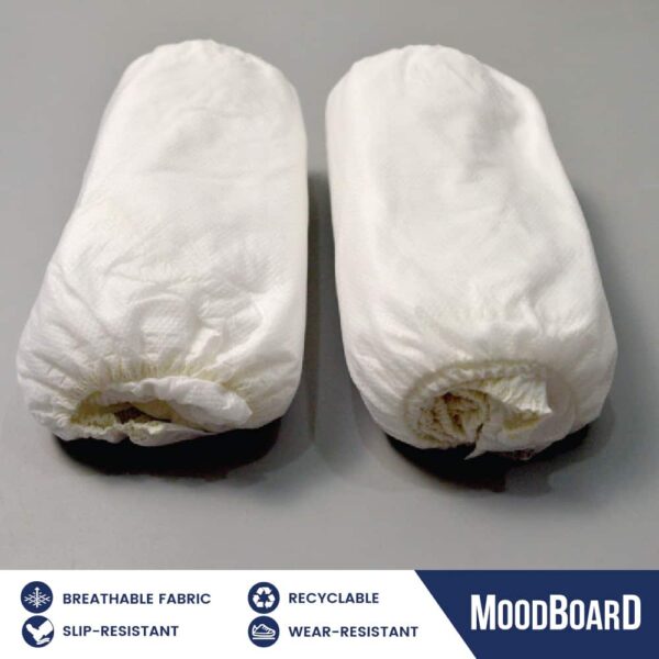 Disposable SMMS Hydrophobic PPE Medical Use Shoe Cover (5 pairs, 10 pcs)